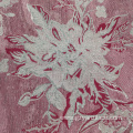 Pink Silver Poly Paisley Jacquard Fabric